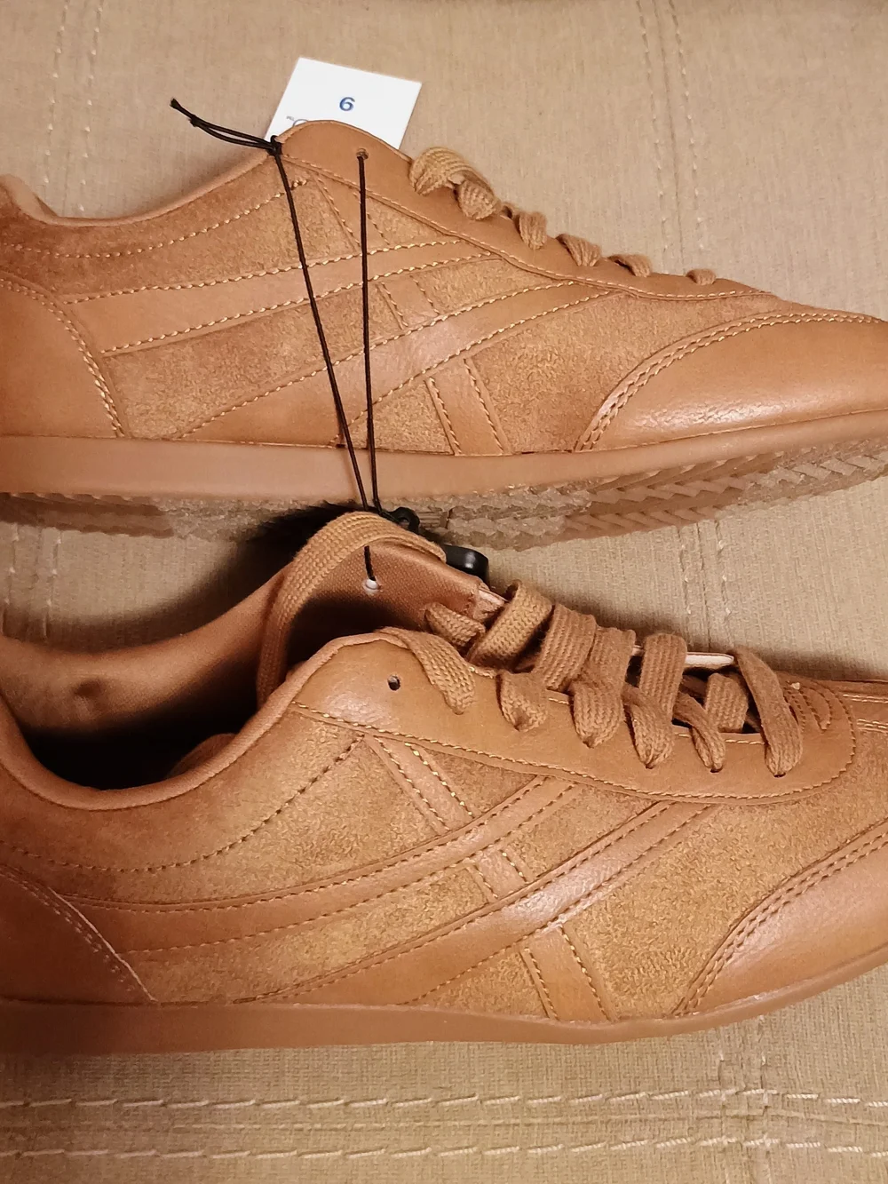 NWT Time and Tru Women's Tan Casual Sneakers - Sizes 8 & 9